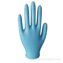 Wholesale Blue Nitrile Gloves Powder Free Non-Medical Nitrile factory Gloves With High Quality family Disposable hand mittens